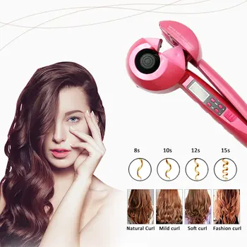 

LCD Screen Automatic Hair Curler Electric Styling Tools Ceramic Wave Hair Curl Magic Curling Iron Heating Long Hair Style Tool