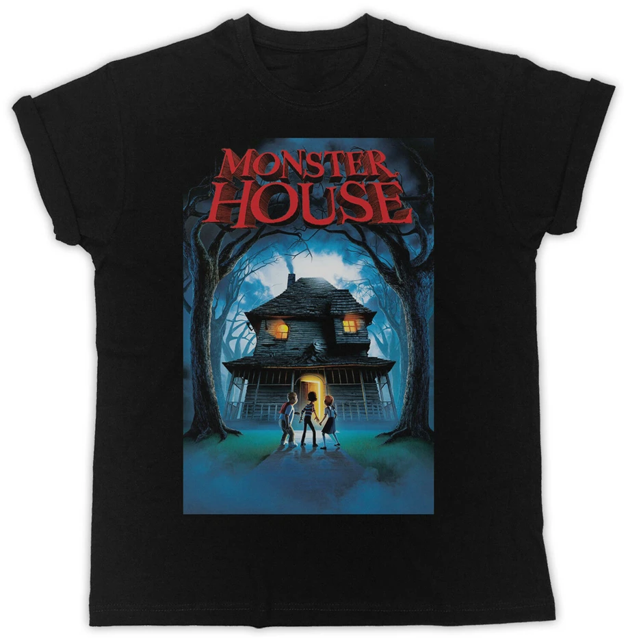 Cool Monster House Movie Poster Tshirt 