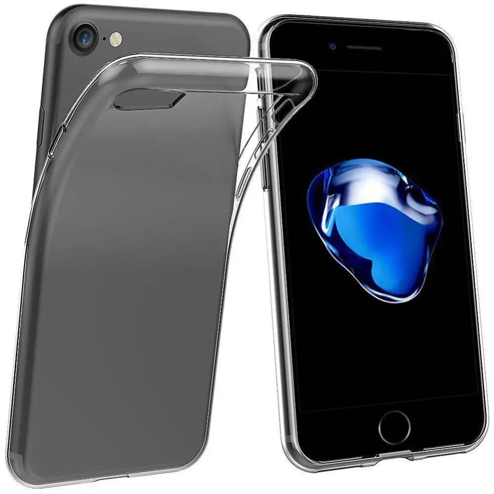 Transparent Clear Soft Silicone Case Skin Cover for iPhone SE 5 5S 6 6S 7 Plus - Image 2