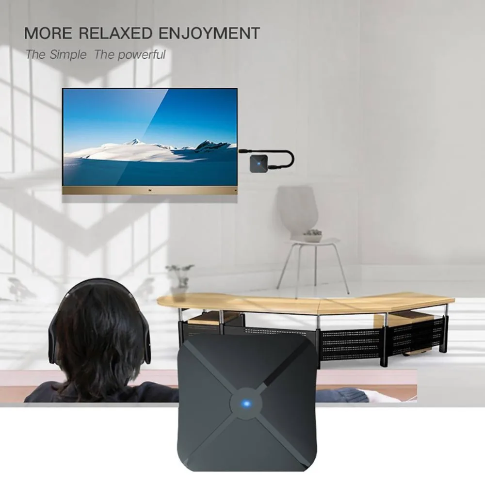 2 в 1 стерео Bluetooth 4,2 передатчик приемник Bluetooth, беспроводное аудиоустройство адаптер с 3,5 мм AUX для домашнего ТВ автомобиля MP3 ПК гарнитура