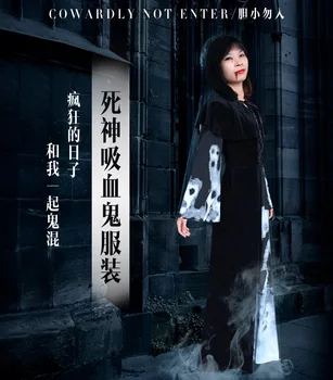 

Scary Costumes Women For Vampire isfraz Halloween Clothes Saints' Day Fantasia Dress Witch Costume Festival Dia De Los Muertos