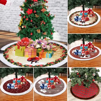 

Christmas Tree Skirt New Year Home Decoration Round Christmas Tree Skirts Decoration Christmas Tree Decorations Home Supplies