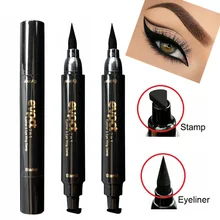 2-в-1 зубная щетка с двумя головками и уплотнения, черный цвет, подводка для глаз, Треугольники уплотнение подводка для глаз Водонепроницаемый глаза делают комплект с подводка для глаз Подводка для глаз Печать TSLM2