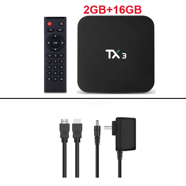2GB 16GB Smart TX3 Android 9,0 tv Box Amlogic S905X3 ram 4 Гб 64 Гб rom 32 Гб 8K 5G Wifi BT4.2 Youtube HDR Google Play Netfilx телеприставка - Цвет: 2GB 16GB