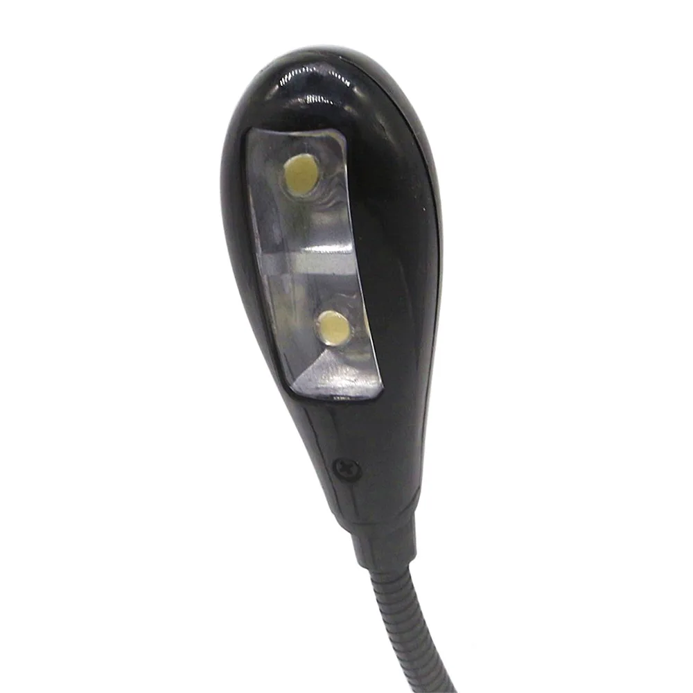 LED 독서 램프 USB 듀얼 암 4 LED 유연한 책 시트 음악 스탠드 라이트 독서 등 클립이있는 학생 기숙사 조명