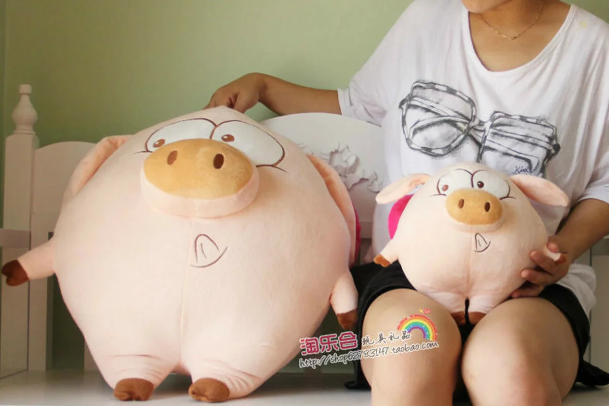 

55cm Big Flying Pig Toy Plush McDull Pig Doll Sanshun Pig Toys Birthday Gift US Toy Plush Toys