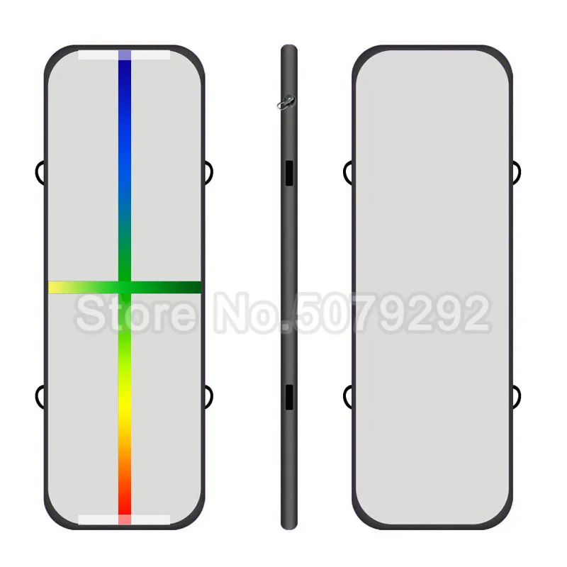 black rainbow line Промо-акция! Надувная воздушная дорожка для спортзала 3*1*0,1 м надувной мат с бесплатным насосом DWF Tumbling коврик для домашнего использования воздушный пол/подпрыгивающий коврик - Цвет: black rainbow line