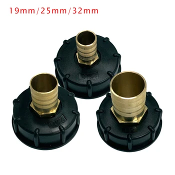 

1/2 3/4 1" IBC Tank Adapter Water Tap Connector Valve Replacement Outlet Brass Fitting Adapter Garden Irrigation Connection Tool