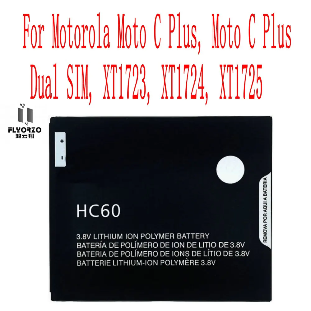 Новый высококачественный аккумулятор HC60 4000 мАч для Motorola Moto C Plus Dual SIM XT1723 XT1724