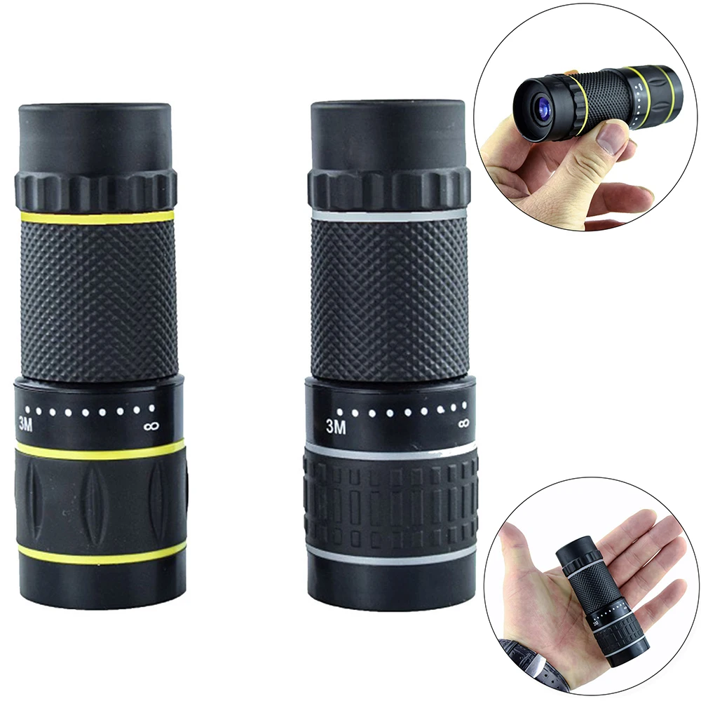 High Quality 10x22 Monocular Telescope Zooming Focus Green Film Pocket Monocular Portable Optical Hunting Tourism Scope 3