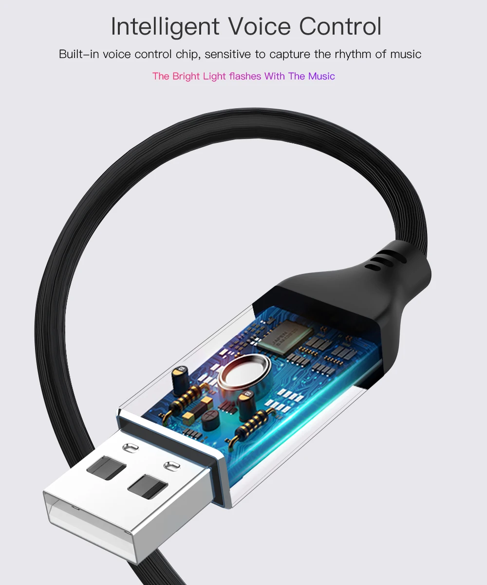 2.4A светящийся usb-кабель для быстрой зарядки Micro USB type C кабель для зарядки мобильных телефонов huawei samsung Galaxy Xiaomi