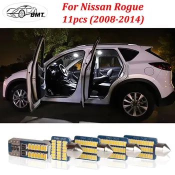 

BMT 11Pcs Canbus No Errore White Warm White Crystal Blue LED Car Interior Light Package Kit for 2008 - 2014 Nissan Rogue