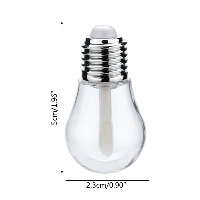 5 шт. светильник в форме лампы пустые пластиковые бутылки прозрачный блеск для губ трубки многоразового использования