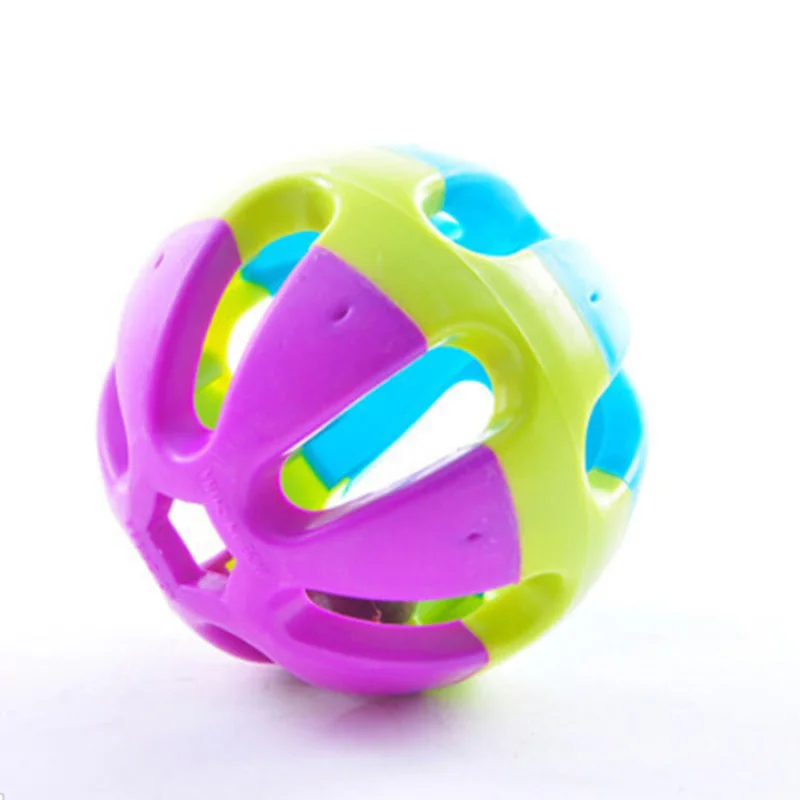 

Pet Sound Toy Ball Round Colorful Plastic Bird Bell Ring Balls Parrot Rabbit Birds Dog Cat Hamster Chewing Fetch Pet Toys