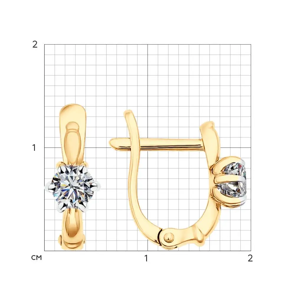 Серьги SOKOLOV из серебра со Swarovski Zirconia
