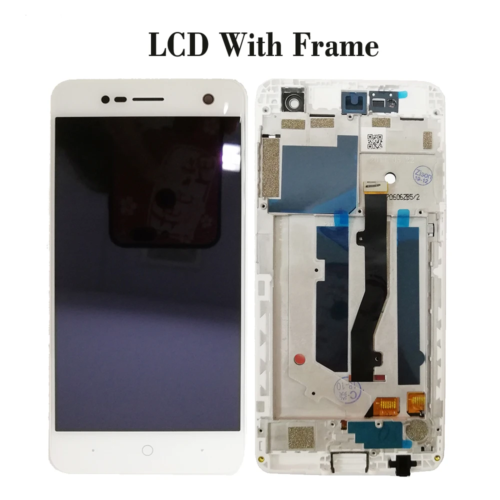 " ЖК-дисплей с рамкой для zte Blade V8 mini V0850 ЖК-дисплей сенсорный сенсор дигитайзер полная сборка V8mini дисплей Замена