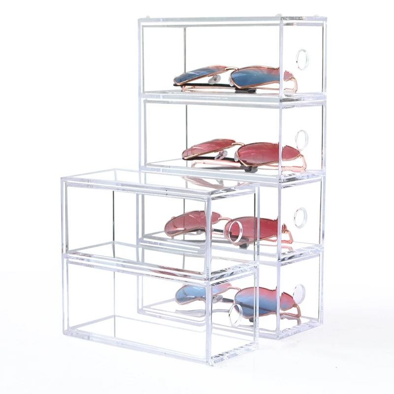 

Multi-Layer Lipstick Box Acrylic Lipstick Holder Case Cosmetics Storage Makeup Glasses Organizer Nail Polish Display Stand Rack