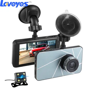 

Car Dashcam Touch Screen Dual Lens Rearview Mirror Camera Front and Rear Record Auto Reversing Image Loop Recording DVR 801