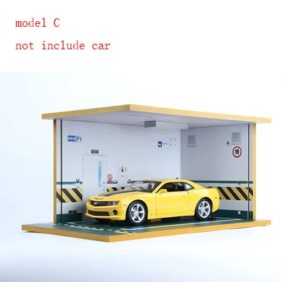 1:18 сплав модель автомобиля твердой древесины подземный гараж парковка партия детские игрушки Парковка Место сцены подарок