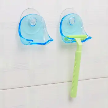 

1Pcs Suction Cup Shaver Frame Plastic Manual Razor Shaving Rack Razor Holder Cosmetic Organizer Storage Rack For Bathroom Tools