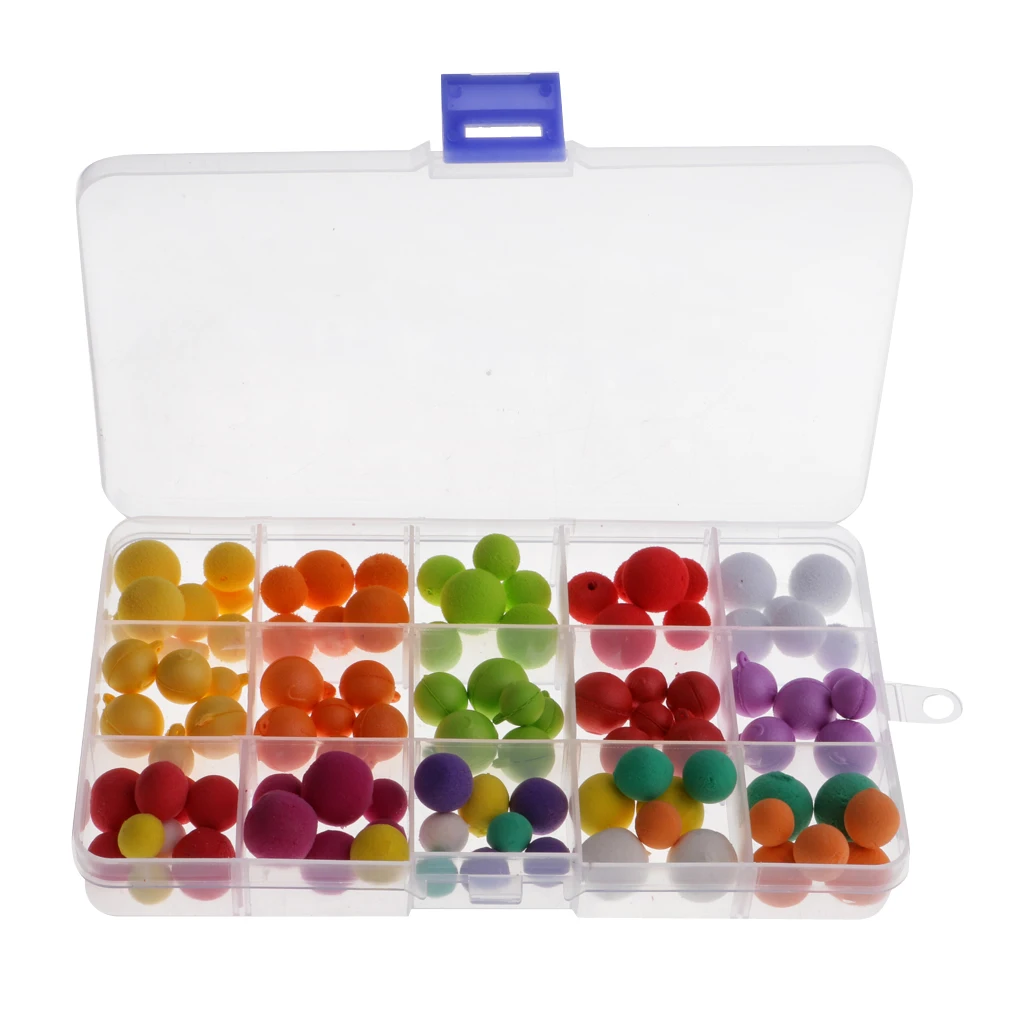 1 Box Smell Carp Fishing Pop Up Bait Boilies Eggs Flavor Floating Ball Fishing Beads Feeder Artificial Carp Lures Hair Rig