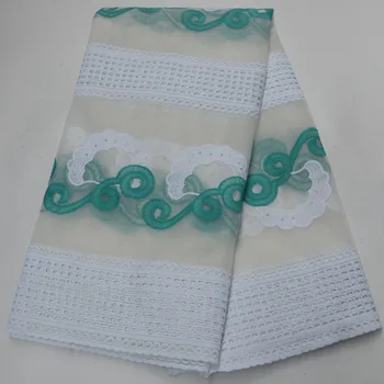 

8 colors (5yards/pc) white green African French net lace fabric with elegant embroidery wholesales for party dress PL87
