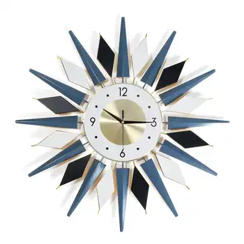 

65CM Metal Art Wall Clock Luxury Diamond Flower Large Wall Watch Orologio Da Parete Clock Morden Design Home Living Room Decor