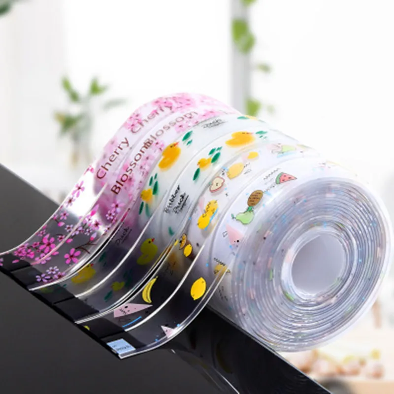 Sealing-Strip-Tape Mold Wall-Stickers Toilet-Gap Kitchen-Stove Self-Adhesive Bathroom