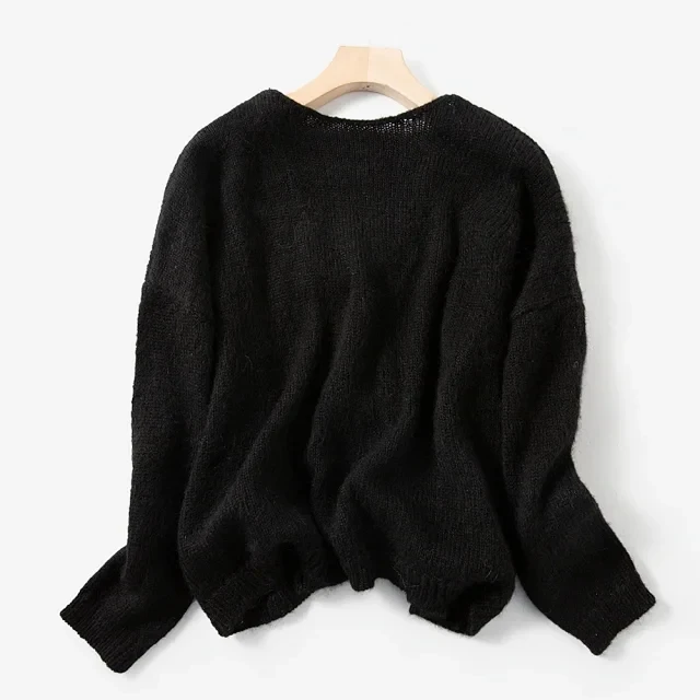 2020 Summer Natural Silk Black Women Blouses Tops