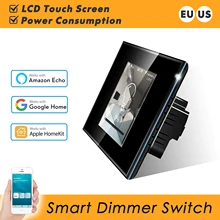 

LCD Smart Wifi Dimmer Switch Work with Apple Homekit Alexa Google Home Assistant Switch Dimmer for Smart Home 220V 110V EU US