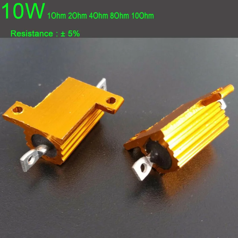 1ohm-10ohm 10W Мощный алюминиевый сплав резистор 4 ламповый усилитель испытательная нагрузка Комплект деталей