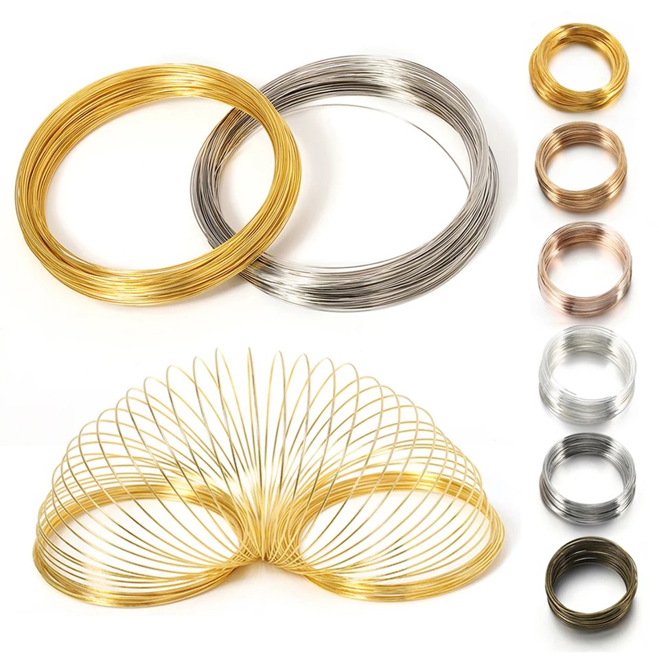 Fil de mémoire en acier pour bijoux, fil de perles, composants de fil de  mémoire pour bijoux, fournitures exécutives, collier, bracelet, boucle  d'oreille