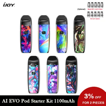 

Newest IJoy AI EVO Pod Starter Kit 1100mAh 20w With 2.8ml Pod Cartridge Fit DTL And MTL Vaporizer Electronic Cigarette