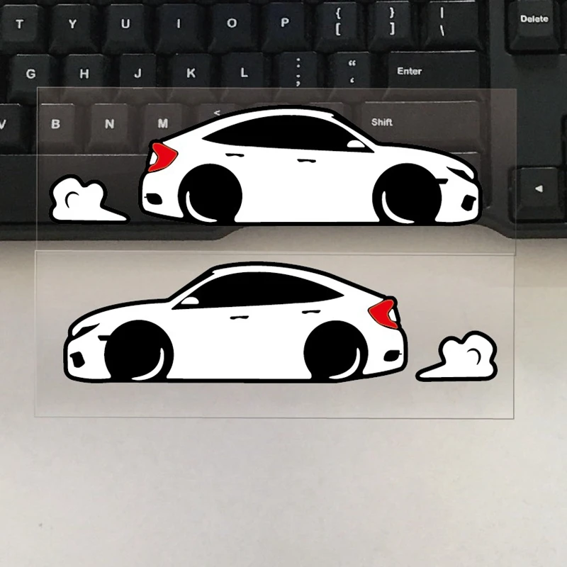 

Автомобильные аксессуары XY, наклейки, забавные наклейки для модификации для Civic, автомобиль, водонепроницаемые, 15 см x 4 см