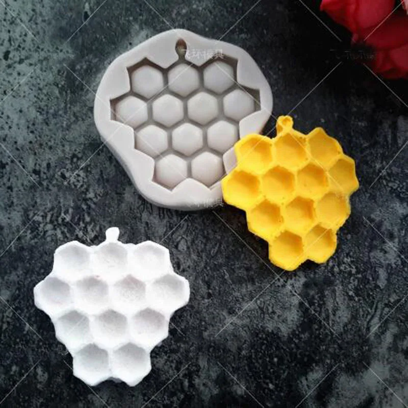 3D DIY пчелиное гнездо соты помадка формы кухонное мыло в виде пчелиных сот Форма