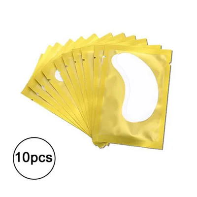 Gold 10pcs Dihealth накладки под глаза для наращивания ресниц под глазами бумажные накладки привитые кончики для глаз наклейки Обертывания наращивание ресниц принадлежности - Цвет: Gold 10pcs