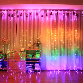 

Twinkle LED Icicle String Lights Window Curtain String Light Wedding Decoration Party Home Garden Bedroom Outdoor Wall Decor