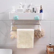 Bathroom Organizer Storage Rack Box Towel Rack Wall Shelf Hook Rail Home Kitchen Shelf For Bathroom Accessories Set Household Bathroom Organizer Storage Rack Box Towel Rack Wall Shelf Hook Rail Home Kitchen Shelf For Bathroom Accessories Set Household