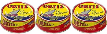 

Conservas Ortiz Bonito del Norte weißer Thunfisch in Olivenöl 250 gr. - [Pack 3]