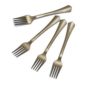 fork 10pcs Черное золото бумажные салфетки для дня рождения украшения для взрослых вечерние принадлежности одноразовые наборы для детского душа вечерние украшения - Цвет: fork 10pcs