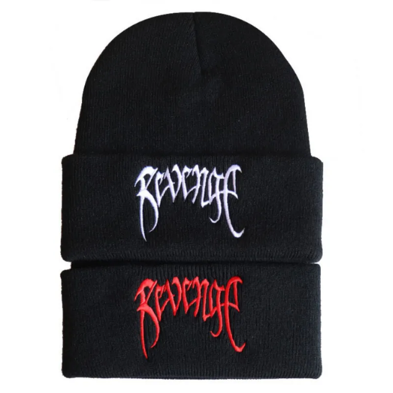 Вязаная шапка xxxtentacion Vengeance The Rapper зимняя теплая хип-хоп Skullies Beanie в стиле женская