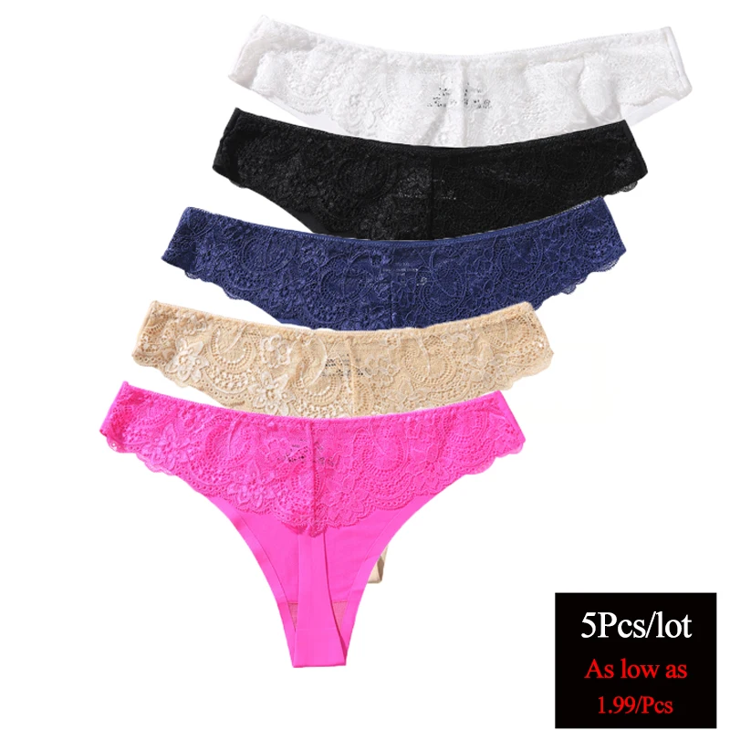 

Thong Sexy Panties Women Underwear Lace Female Soft Comfort Breathable Underpants Fashion Girls Seamless Briefs 3Pcs-5Pcs/Lot