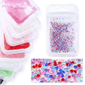 

Crystal Beads For 3D Nail Micro 1.3mm Mini Nail Rhinestones Decoration DIY Design Tool Accessories ,1440pcs/pack