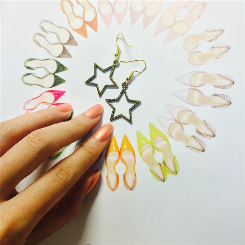 

Anime BIZARRE ADVENTURE Cosplay Makeup Pentagram Hook Earrings Dangle Drop Earring Ear Jewelry Collectible for Women Girl