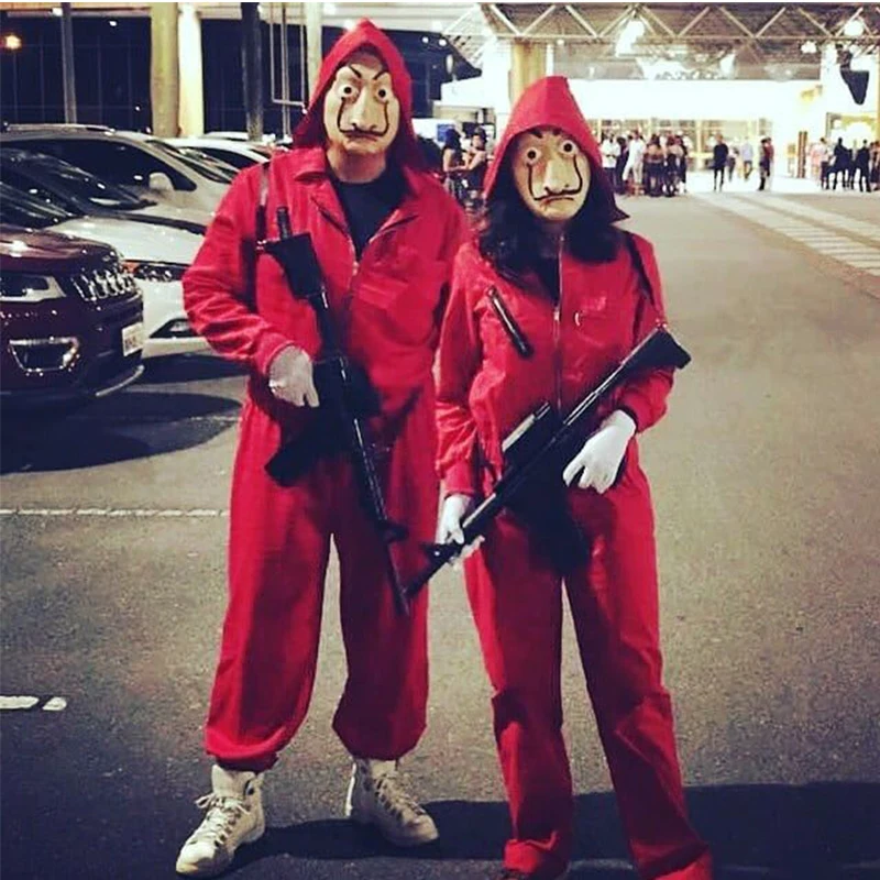 Салвада дали Косплей Костюм La Casa De Papel лица модные вечерние карнавальные костюмы