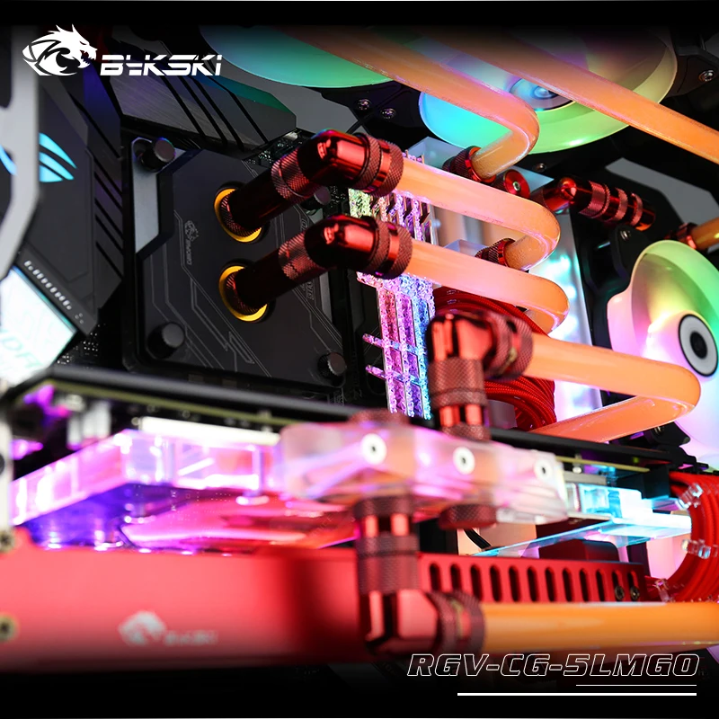 Bykski RGV-CG-5LMGO, водные платы для Cougar Блейзер чехол, для Intel cpu водоблок и один GPU здание