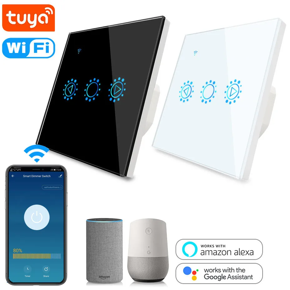 Умный диммер Tuya светодиодный сенсорный светильник ель света с Wi-Fi умный