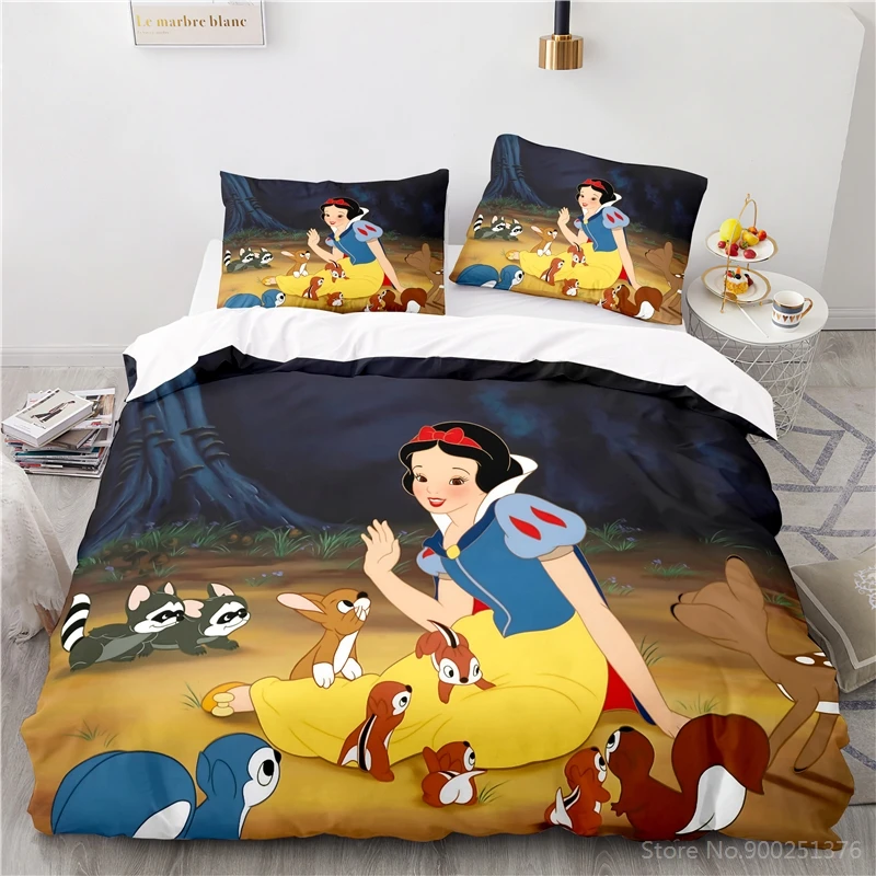 Home Textiles lovely princess cartoon style bedding set cover bed Girls Kid 