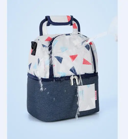 V-Coool 2-Слои Модная одежда для детей, Детская Мода Бутылка сумка для подгузников, дорожный рюкзак для беременных мессенджеры молока сохранение свежести сумки-холодильники ДРВ