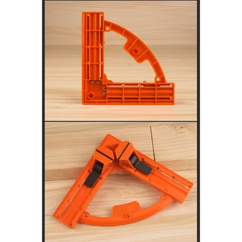 

Woodworking Corner Clamp Orange Red Engineering Plastic Measuring Scale